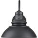 Adda LED 12.1 inch Powder Coated Black Outdoor Wall Sconce